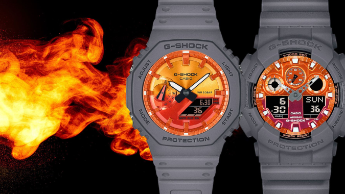 Casio GA-100FL-8ADR Saat
